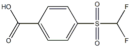 4-(Difluoro-methanesulfonyl)-benzoic acid التركيب الكيميائي