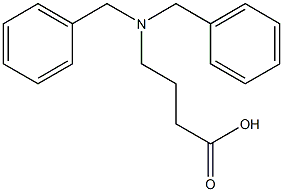 4-(Dibenzylamino)butanoic Acid Chemische Struktur