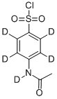 4-(Acetylamino)benzenesulfonyl-d5 Chloride Chemical Structure