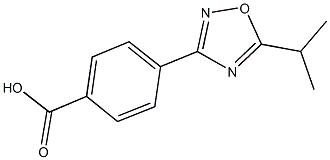 4-(5-Isopropyl-1，2，4-oxadiazol-3-yl)benzoic Acid Chemical Structure