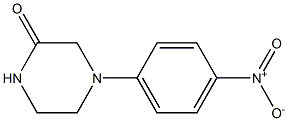 4-(4-Nitrophenyl)-2-piperazinone 化学構造