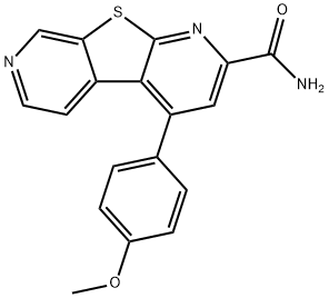 4-(4-Methoxyphenyl)thieno[2，3-b:5，4-c']dipyridine-2-carboxamide Chemical Structure