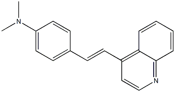 4-(4-Dimethylaminostyryl)quinoline 化学構造