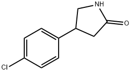 4-(4-Chlorophenyl)pyrrolidin-2-one 化学構造