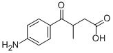 4-(4-Aminophenyl)-3-methyl-4-oxobutanoic acid 化学構造