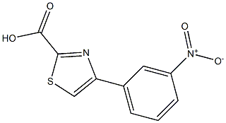 4-(3-Nitrophenyl)thiazole-2-carboxylic Acid 化学構造