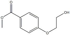 4-(2-Hydroxyethoxy)benzoic Acid Methyl Ester 化学構造