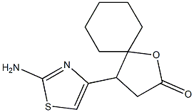 4-(2-Amino-thiazol-4-yl)-1-oxa-spiro[4.5]decan-2-one 化学構造