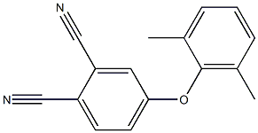 4-(2'，6'-Dimethylphenoxy)phthalonitrile 化学構造