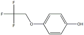 4-(2，2，2-Trifluoroethoxy)phenol 化学構造