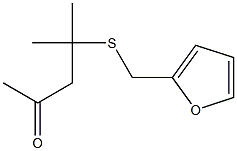 4-((2-Furylmethyl)thio)-4-methylpentan-2-one 化学構造