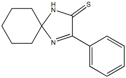 3-Phenyl-1，4-diazaspiro[4.5]dec-3-ene-2-thione Chemische Struktur