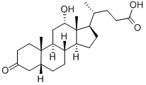 3-Oxo-12α-hydroxy-5β-cholanoic Acid 化学構造