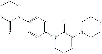 3-Morpholino-1-(4-(2-oxopiperidin-1-yl)phenyl)-5，6-dihydropyridin-2(1H)-one التركيب الكيميائي