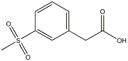 3-Methylsulfonylphenylacetic Acid 化学構造