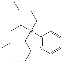 3-Methyl-2-(tributylstannyl)pyridine Chemical Structure