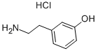 3-Hydroxyphenethylamine Hydrochloride 化学構造