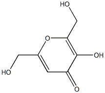 3-Hydroxy-2，6-bis(hydroxymethyl)-4-pyrone Chemische Struktur