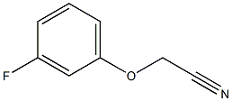 3-Fluorophenoxyacetonitrile Chemical Structure