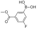 3-Fluoro-5-methoxycarbonylphenylboronic Acid التركيب الكيميائي