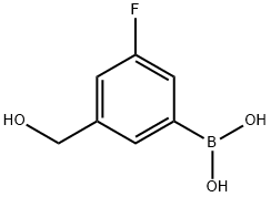 3-Fluoro-5-(hydroxymethyl)phenylboronic Acid Chemical Structure