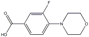 3-Fluoro-4-morpholinobenzoic Acid Chemical Structure