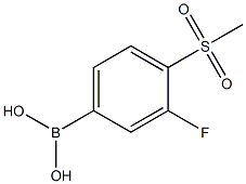 3-Fluoro-4-(methylsulfonyl)phenylboronic Acid Chemical Structure