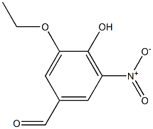 3-Ethoxy-4-hydroxy-5-nitrobenzaldehyde Chemical Structure