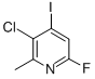 3-CHLORO-6-FLUORO-4-IODO-2-PICOLINE 化学構造