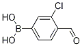 3-Chloro-4-Formylphenylboronic Acid Chemische Struktur