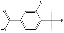 3-chloro-4-(trifluoromethyl)benzoic acid Chemical Structure