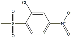 3-Chloro-4-(methylsulfonyl)nitrobenzene 化学構造