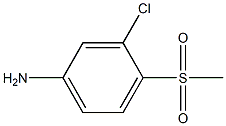 3-Chloro-4-(methylsulfonyl)aniline Chemische Struktur