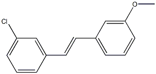 3-Chloro-3'-methoxystilbene Chemical Structure