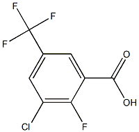 3-Chloro-2-fluoro-5-(trifluoromethyl)benzoic acid Chemische Struktur