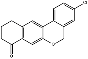 3-Chloro-10，11-dihydro-5H-dibenzo[c，g]chromen-8(9H)-one التركيب الكيميائي