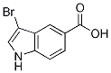 3-Bromoindole-5-carboxylic Acid Chemische Struktur