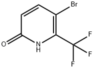 3-Bromo-6-hydroxy-2-(trifluoromethyl)pyridine Chemische Struktur