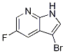 3-bromo-5-fluoro-1H-pyrrolo[2，3-b]pyridine Chemische Struktur