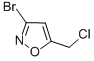 3-bromo-5-(chloromethyl)isoxazole Chemical Structure