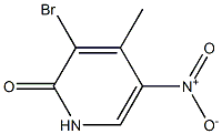 3-Bromo-4-methyl-5-nitro-2-pyridinone التركيب الكيميائي