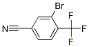 3-Bromo-4-(trifluoromethyl)benzonitrile 化学構造