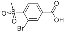 3-Bromo-4-(methylsulfonyl)benzoic Acid التركيب الكيميائي