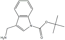 3-AMINOMETHYL-INDOLE-1-CARBOXYLIC ACID TERT-BUTYL ESTER Chemische Struktur