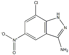 3-Amino-7-chloro-5-nitro-1H-indazole Chemische Struktur