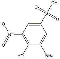 3-Amino-4-hydroxy-5-nitrobenzenesulfonic Acid Chemische Struktur