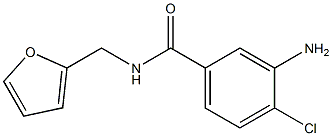 3-Amino-4-chloro-N-(2-furylmethyl)benzamide التركيب الكيميائي