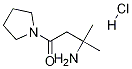 3-Amino-3-methyl-1-pyrrolidino-1-butanone Hydrochloride Chemical Structure