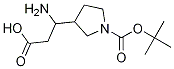 3-Amino-3-(1-Boc-3-pyrrolidyl)propanoic Acid Chemical Structure