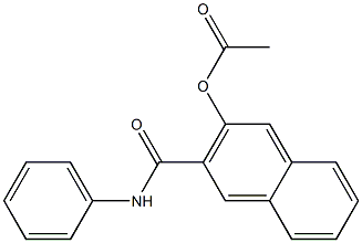 3-Acetoxy-2-naphthanilide Chemische Struktur